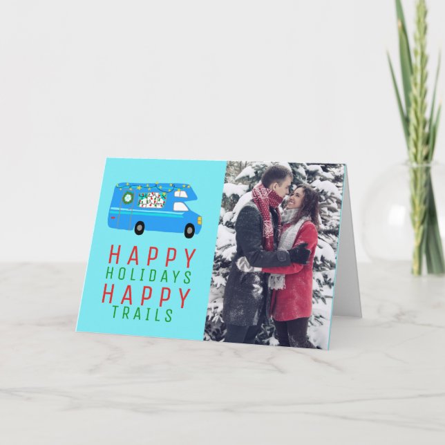 Cartão de Férias PERSONALIZADO RV para Camper de N (Frente)