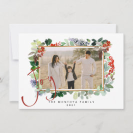 Cartão de Férias Plano de Foto da Família Natal Ga