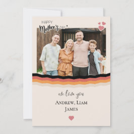 Cartão de Férias Plano do Dia das Mães que amamos