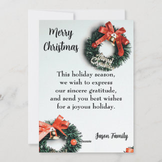 Cartão de Férias Plano Feliz Natal