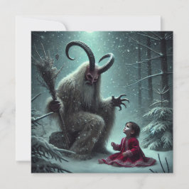 Cartão de Férias Plano Krampus Natal