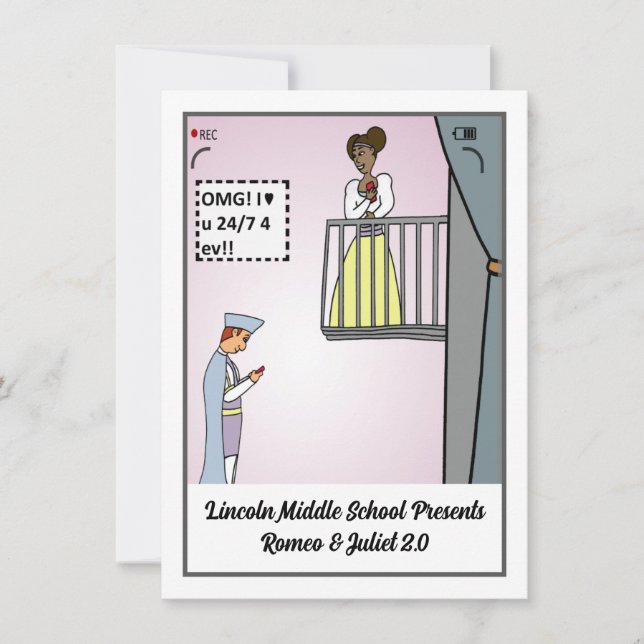 Cartão de Férias Plano Romeu e Julieta 2.0 (Frente)