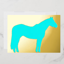 Cartão de Férias Profissional com Tema de Cavalo E