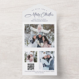 Cartão de Férias QR de Saudação de Foto do Natal 3
