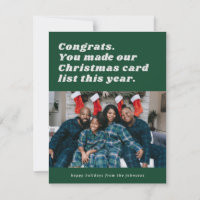 Cartão de Férias Sarcástico Verde Engraçado