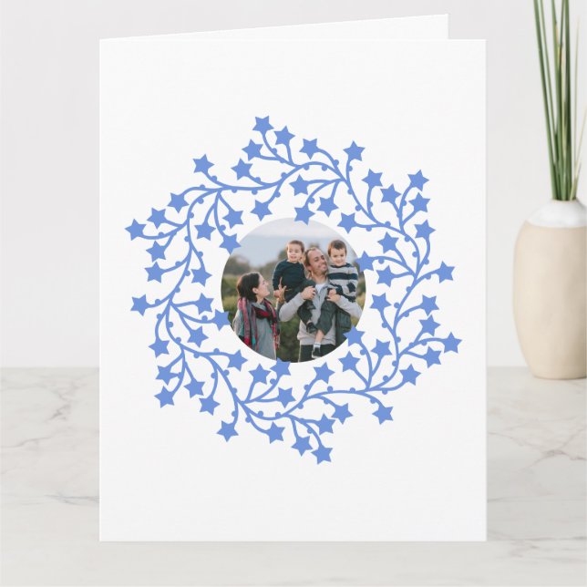 Cartão de Férias Scandinavas de Feriado com Estrel (Frente)