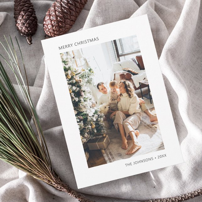 Cartão de Férias Simples de Natal Feliz (Criador carregado)