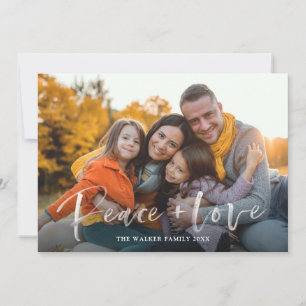 Cartão de Férias Simples Simples com Amor de Paz d