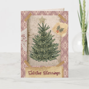 Cartão de Férias Solstício de Blessings