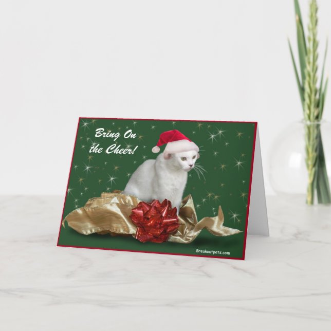 Cartão de Férias "Tragam o Cheer" (Frente)