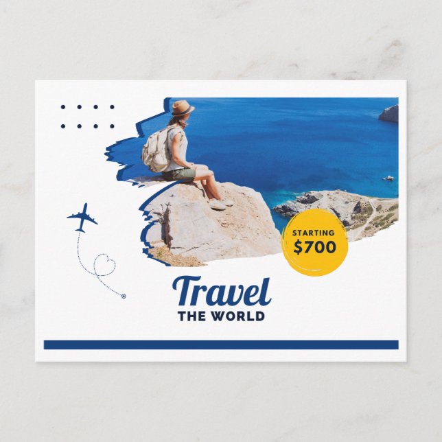 Cartão de Férias viagem (Frente)