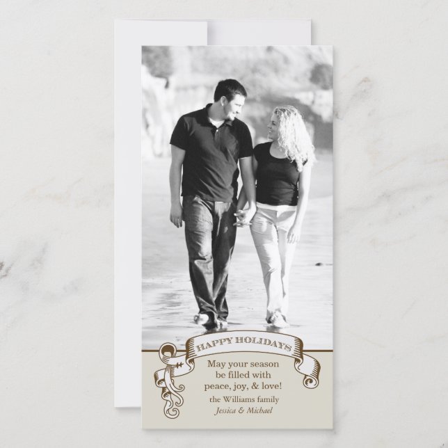 Cartão de Férias Vintage (Frente)