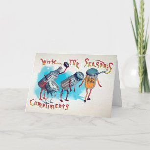 Cartão de Férias Vintage Seasoning Complementa