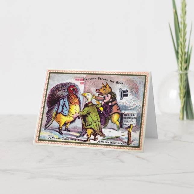 Cartão de Férias Vitoriano Beak (Frente)