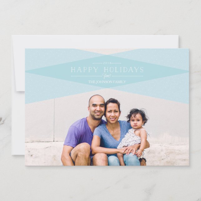 Cartão de Férias Xadrez Moderno (Frente)