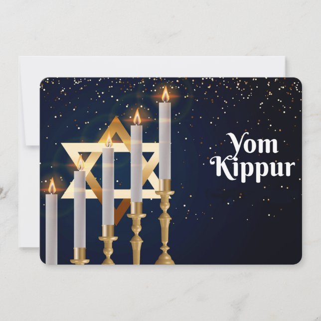 Cartão de Férias Yom Kippur (Frente)