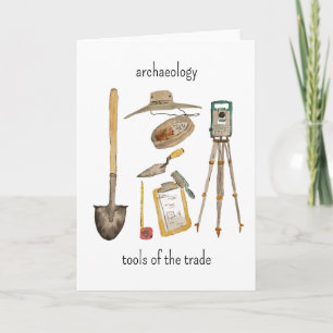 Cartão de Ferramentas de Arqueologia