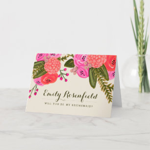 Cartão de Festa de Casamento no Jardim Vintage