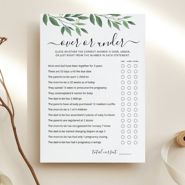 Cartão de Festa de Chá de fraldas de Jogo Editável (Criador carregado)