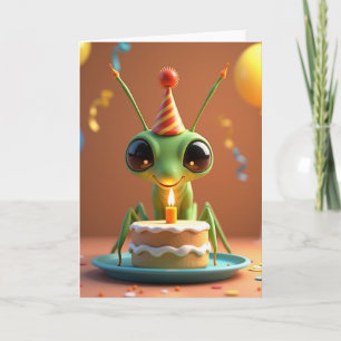 Cartão de Festa de Criatura Verde