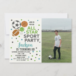 Cartão de Festa de Jogo para Crianças Personalizad