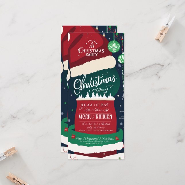 Cartão de Festa de Natal (Frente/Verso In Situ)