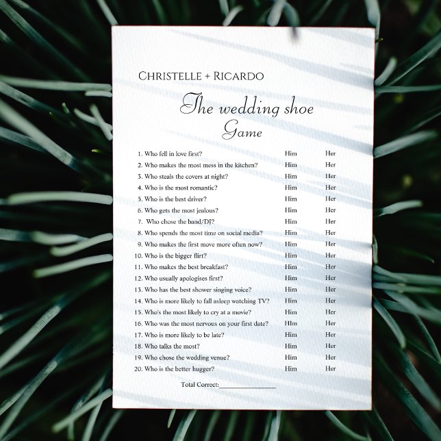 Cartão de festa de solteira de jogos de calçado de (Criador carregado)