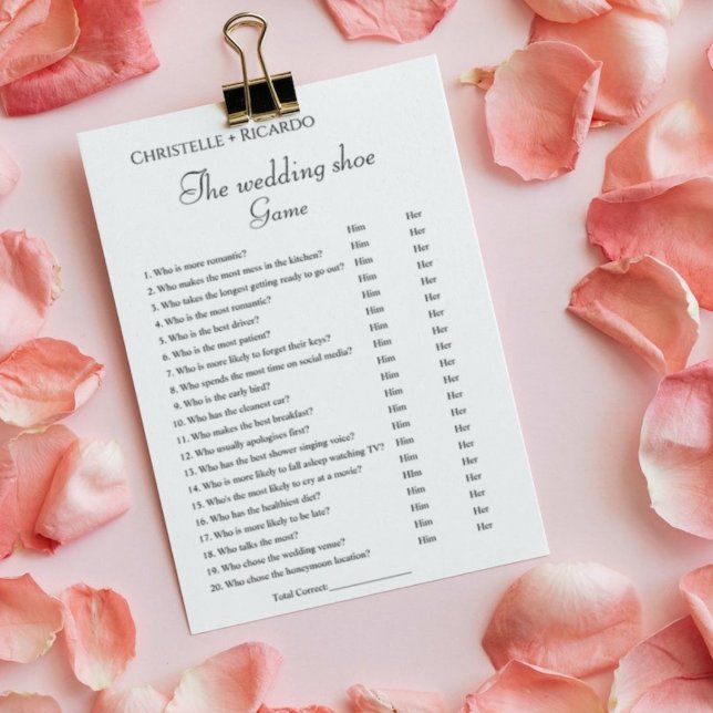 Cartão de festa de solteira de jogos de calçado de (Criador carregado)