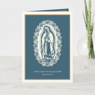 Cartão de Festa Religiosa Virgem Maria Guadalupe E