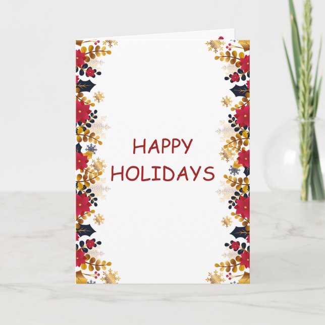 Cartão de Festividades (Frente)