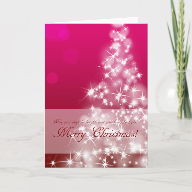 CARTÃO DE FESTIVIDADES 優雅でキラキラなクリスマスカード (Frente)