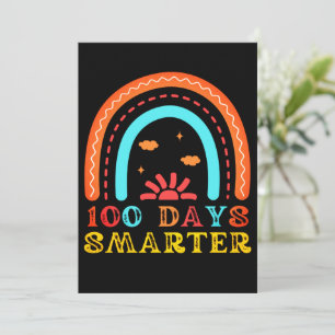 CARTÃO DE FESTIVIDADES 100 DIAS DE ESCOLA - 100 DIAS MAIS INTELIGENTE ARC