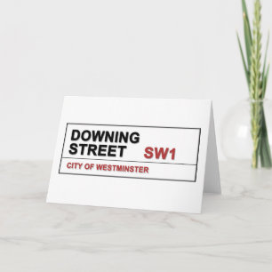 Cartão De Festividades 10 Downing Street London Inglaterra