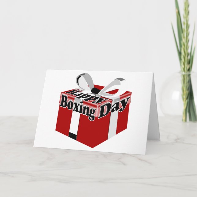 Cartão De Festividades 12-26 Boxing Day (Frente)
