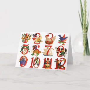 Cartão De Festividades 12 Days of Christmas