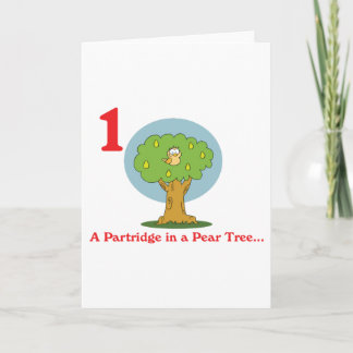 Cartão De Festividades 12 days partridge in a pear tree