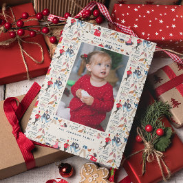 Cartão De Festividades 12 dias de foto tradicional clássica de Natal