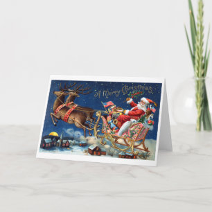 Cartão De Festividades 1906 Merry Christmas