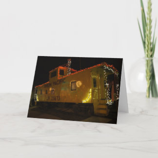 Cartão De Festividades 1967 Union Pacific Caboose Christmas Card (Blank)