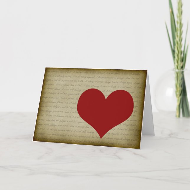 Cartão De Festividades 1 Corinthians 13:4-7 #4 (Frente)