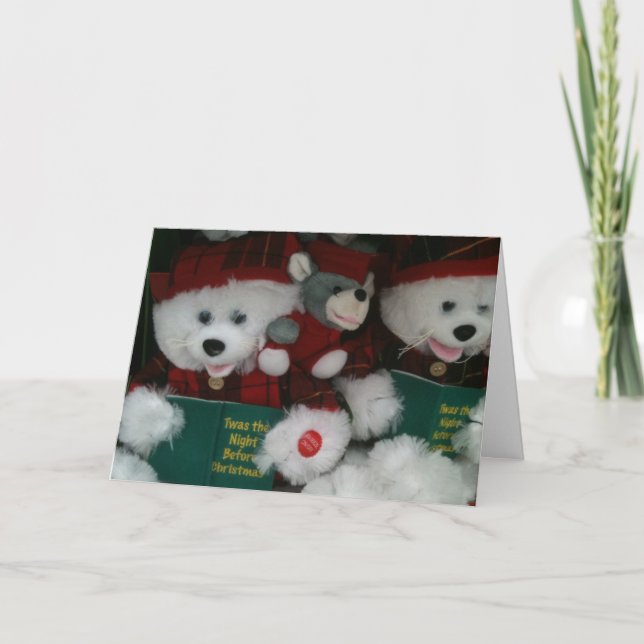 Cartão De Festividades 1st CHRISTMAS LITTLE GIRL (Frente)