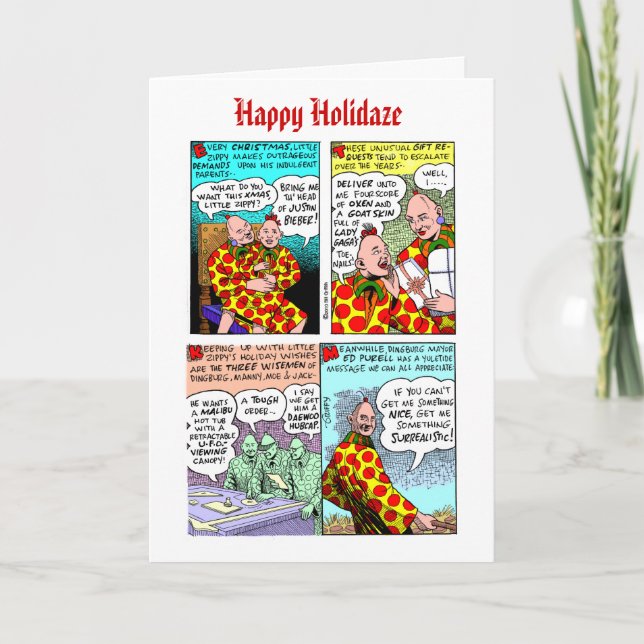 Cartão De Festividades 2011 Zippy Christmas Card (Frente)