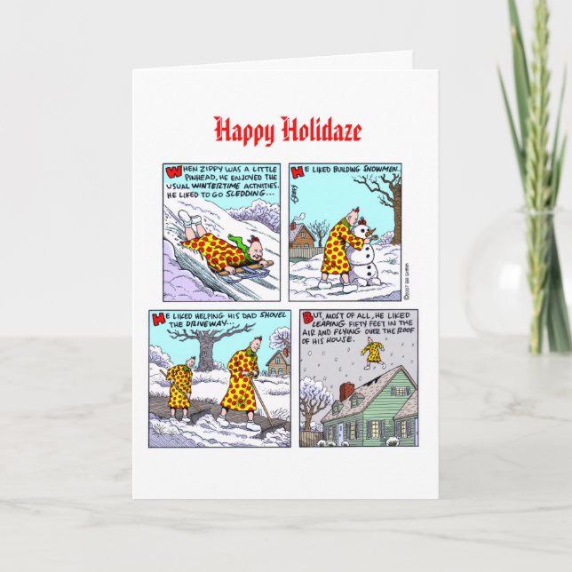 Cartão De Festividades 2013 Zippy Christmas Card (Frente)