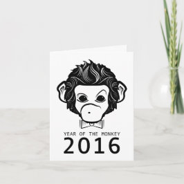 Cartão De Festividades 2016 ano do macaco