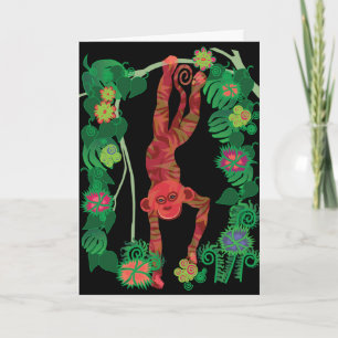 Cartão De Festividades 2016 year of the Monkey greeting cards