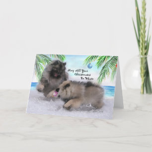 Cartão De Festividades 2018 Collectors Keeshond Christmas Card #2