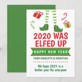 Cartão De Festividades 2020 foi Feliz ano novo