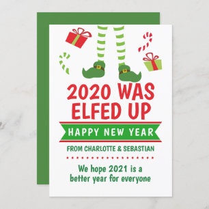 Cartão De Festividades 2020 foi Feliz ano novo