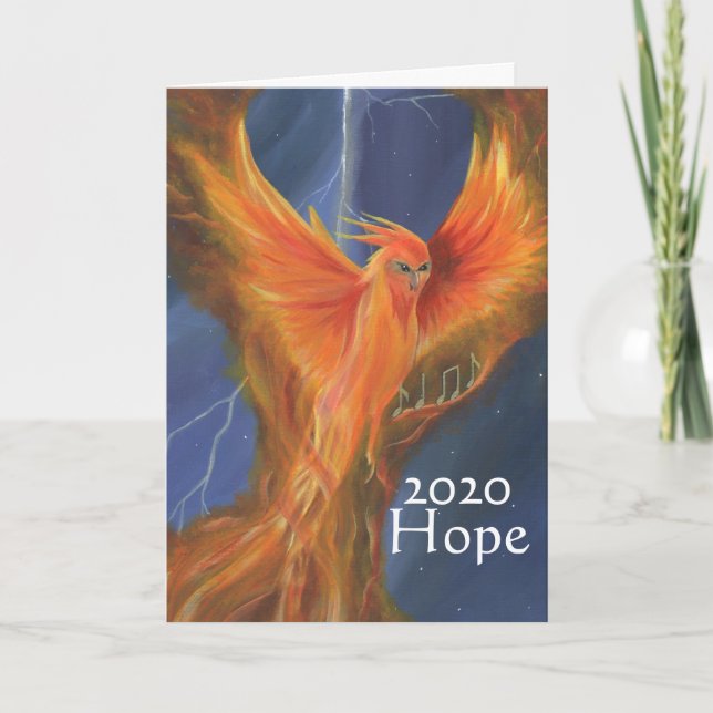 Cartão De Festividades 2020 Hope Phoenix Card (Frente)