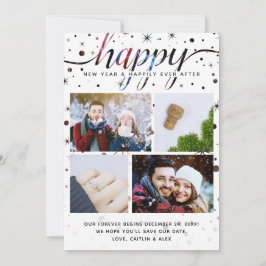 Cartão De Festividades 2020 Notícias Felizes HAPPY Tipografia Combinando 